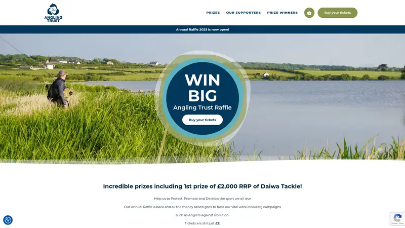Angling Raffle - homepage (desktop)