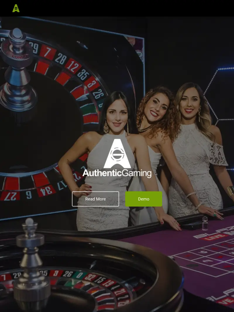 Authentic Gaming - homepage (tablet)