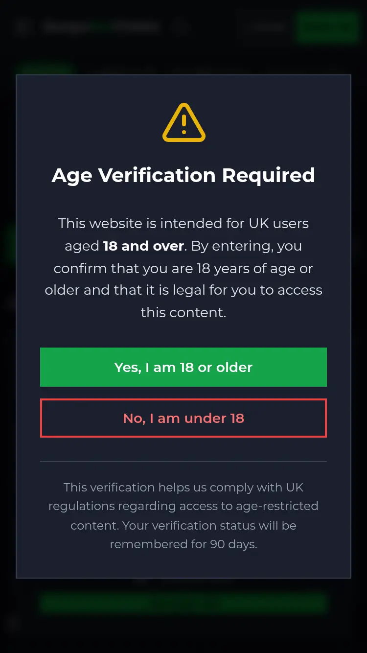Bangor Bet Mobile - homepage (mobile)