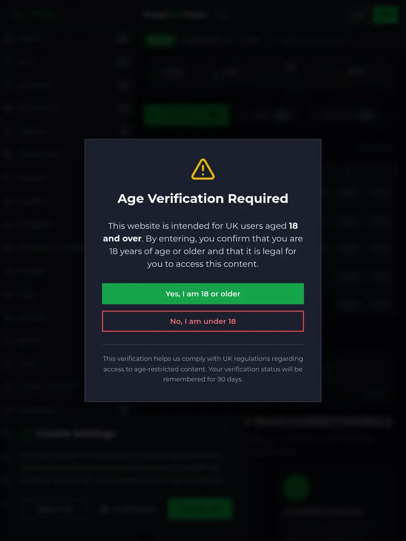 Bangor Bet Mobile - homepage (tablet)