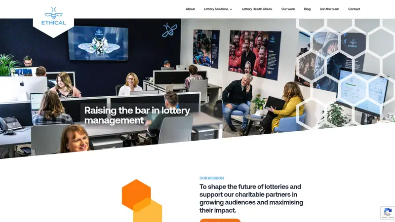 Bee Ethical - homepage (desktop)