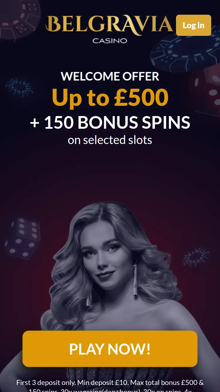 Belgravia Casino - homepage (mobile)