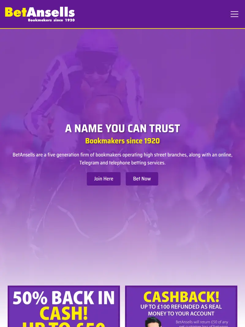 Betan Sells - homepage (tablet)