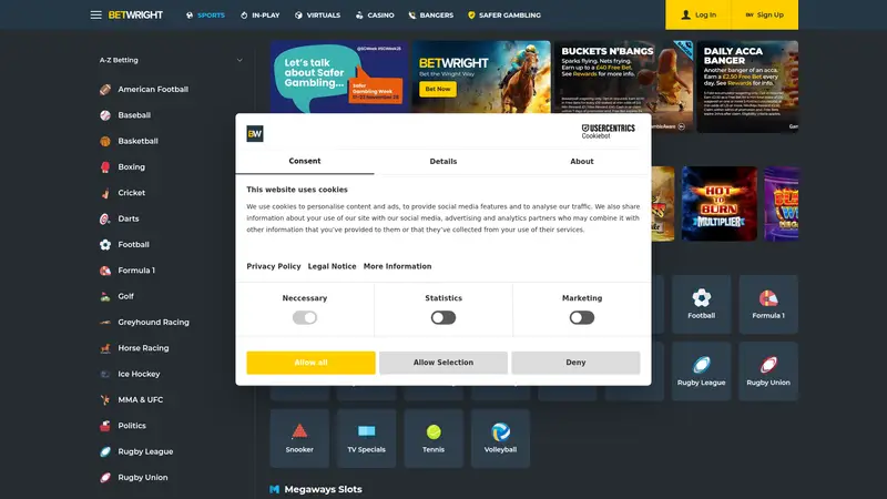Bet Wright - homepage (desktop)