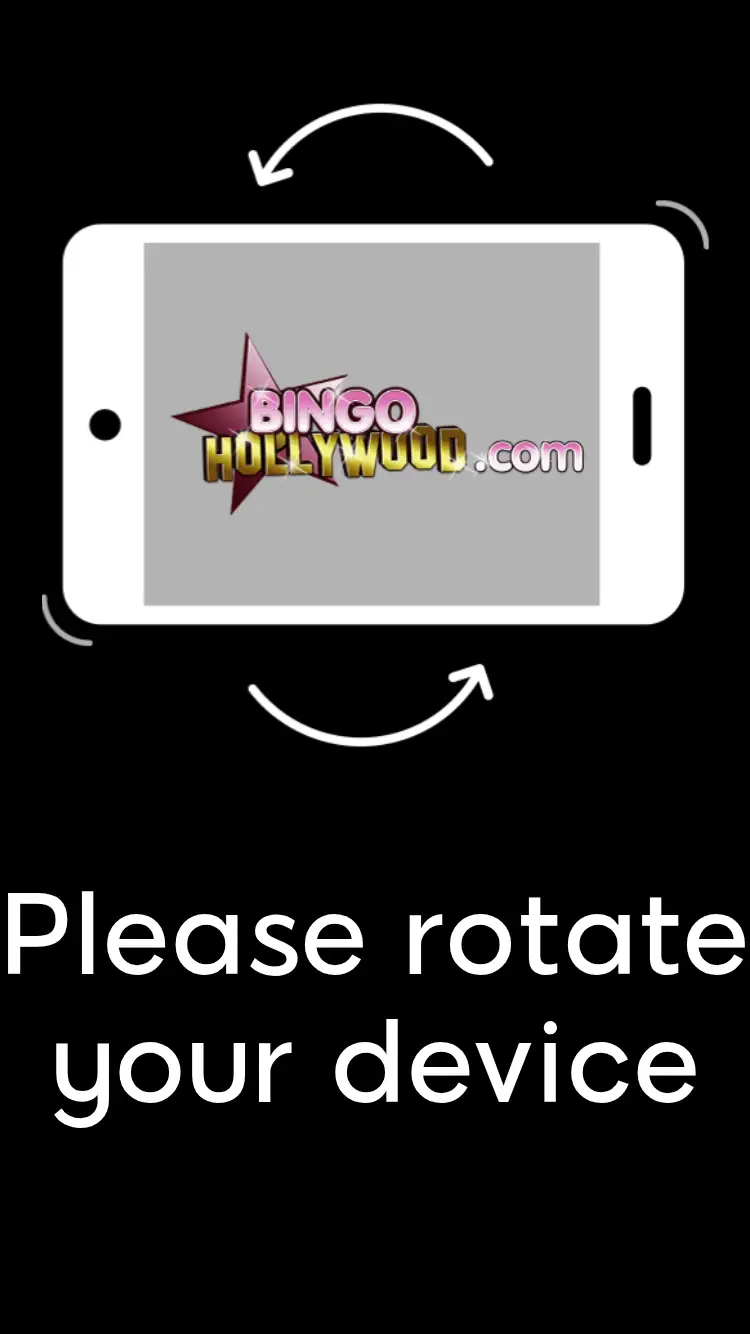 Bingo Hollywood - homepage (mobile)