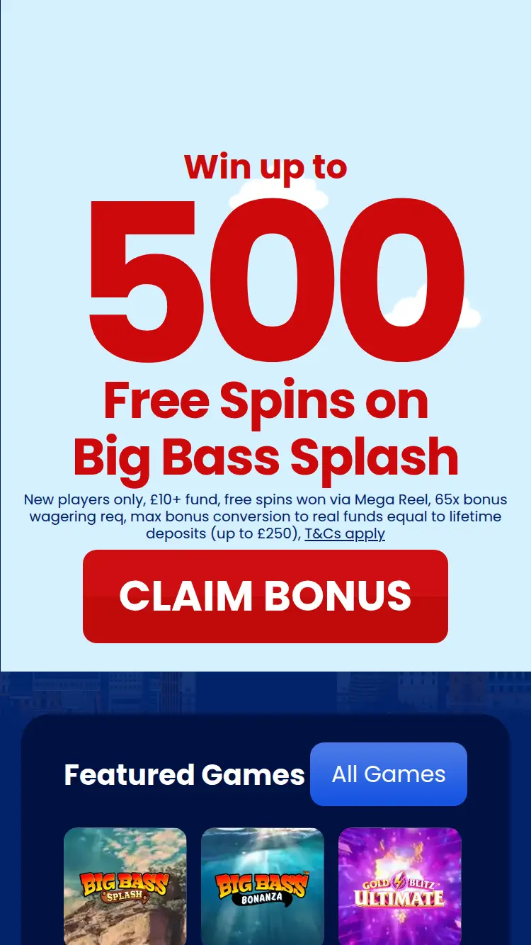 Britain Play - homepage (mobile)