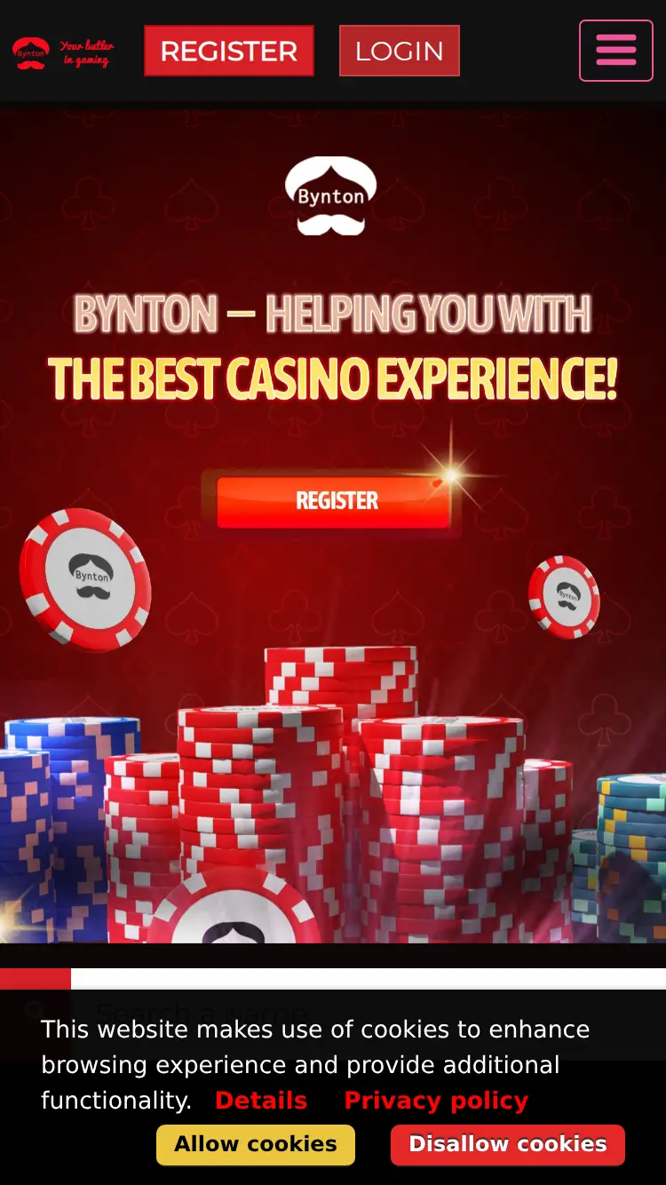 Bynton - homepage (mobile)