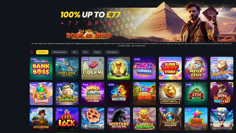 Casino Luck - homepage (desktop)