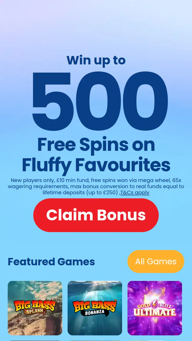 Charity Bingo - homepage (mobile)