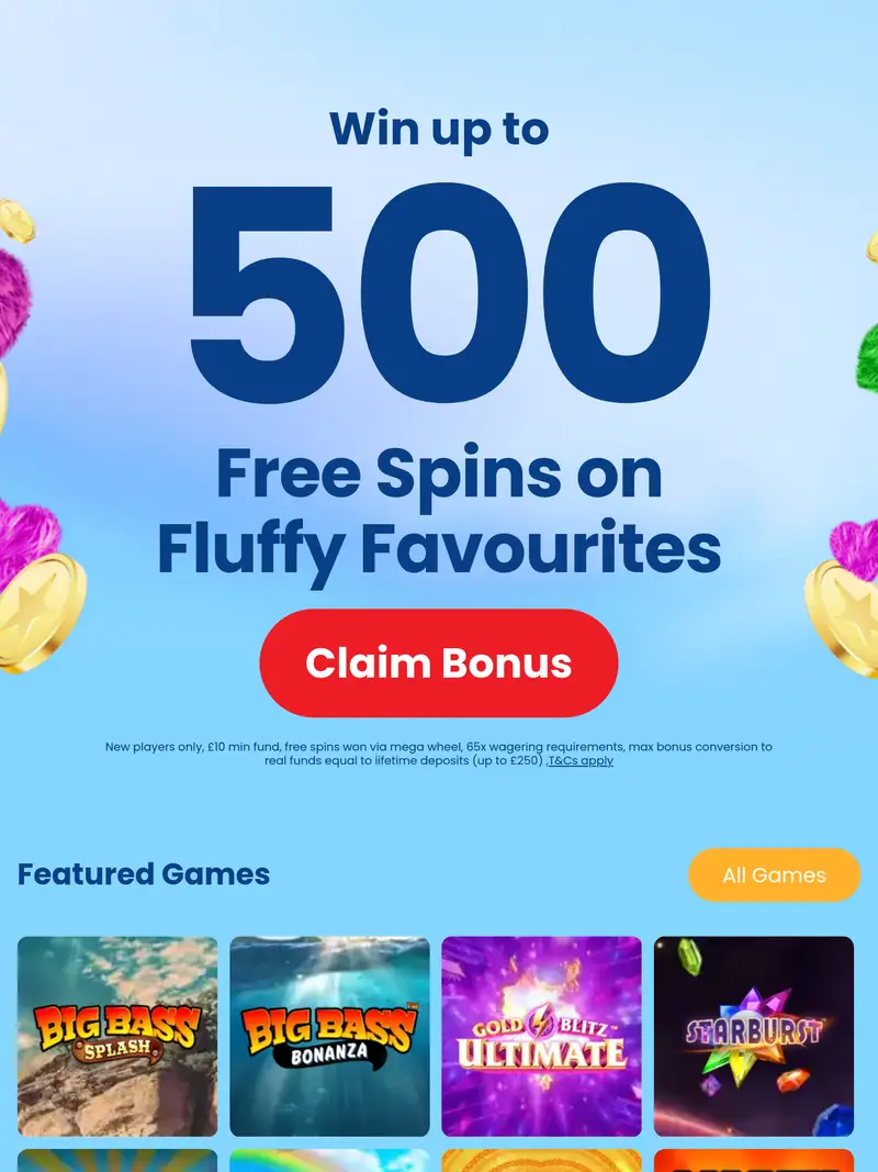 Charity Bingo - homepage (tablet)