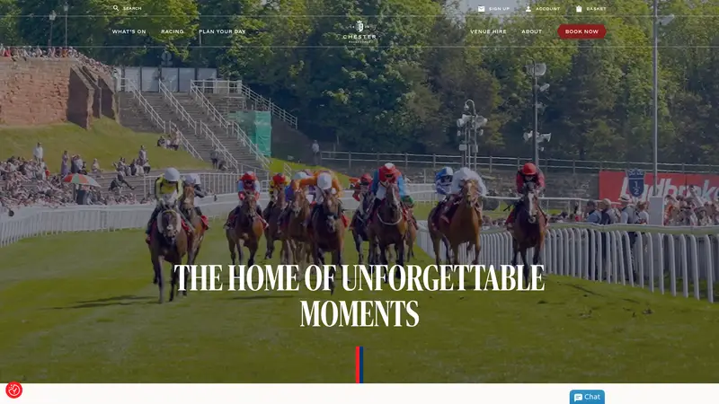 Chester Races - homepage (desktop)