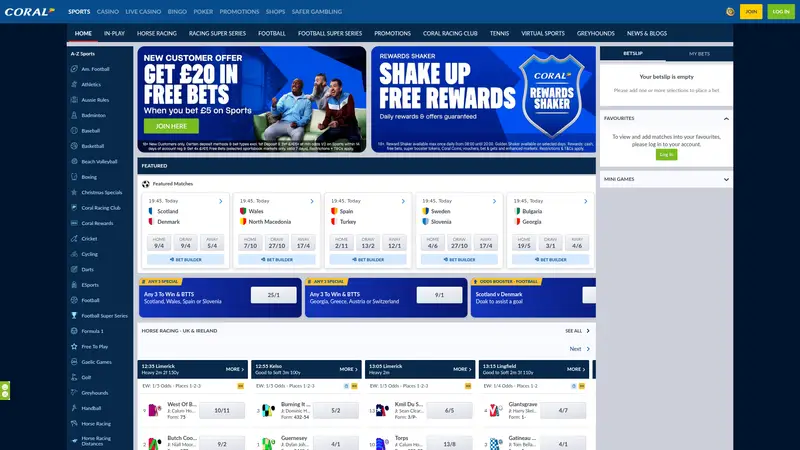 Coral - homepage (desktop)