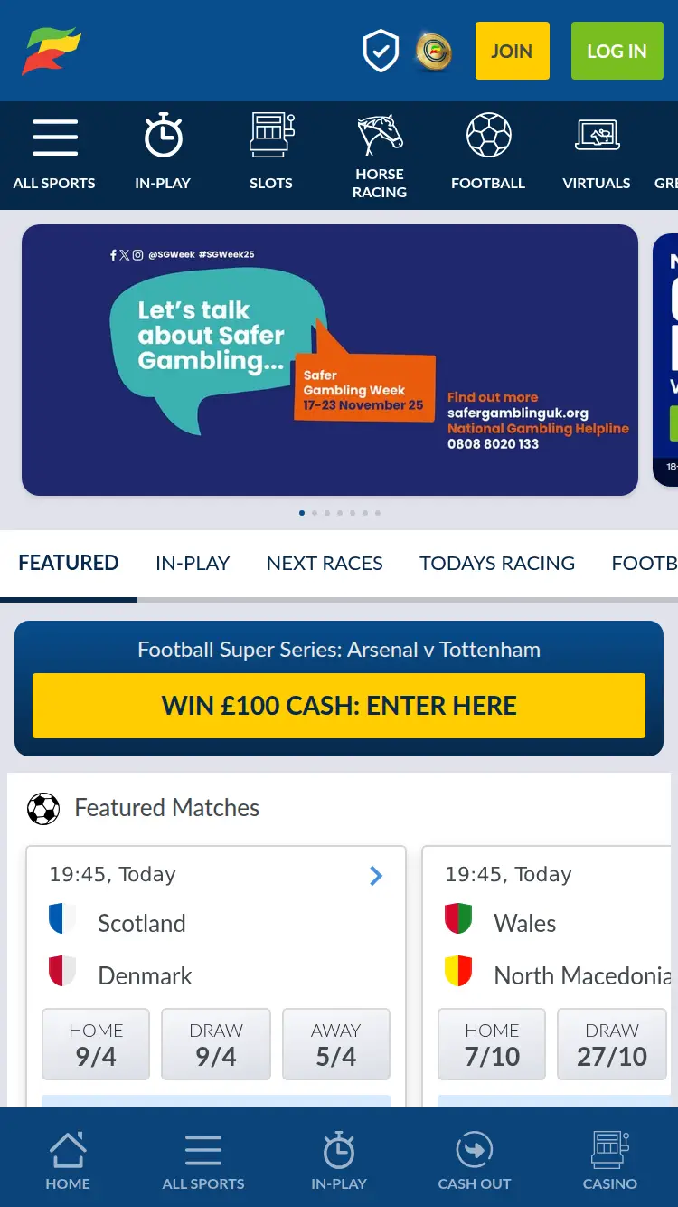 Coral - homepage (mobile)