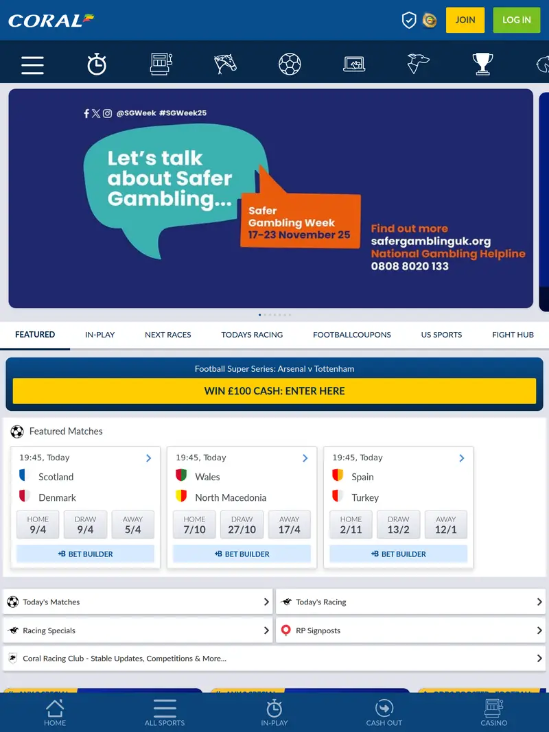 Coral - homepage (tablet)