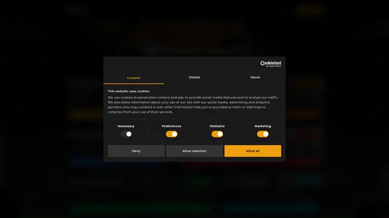 De Bet - homepage (desktop)