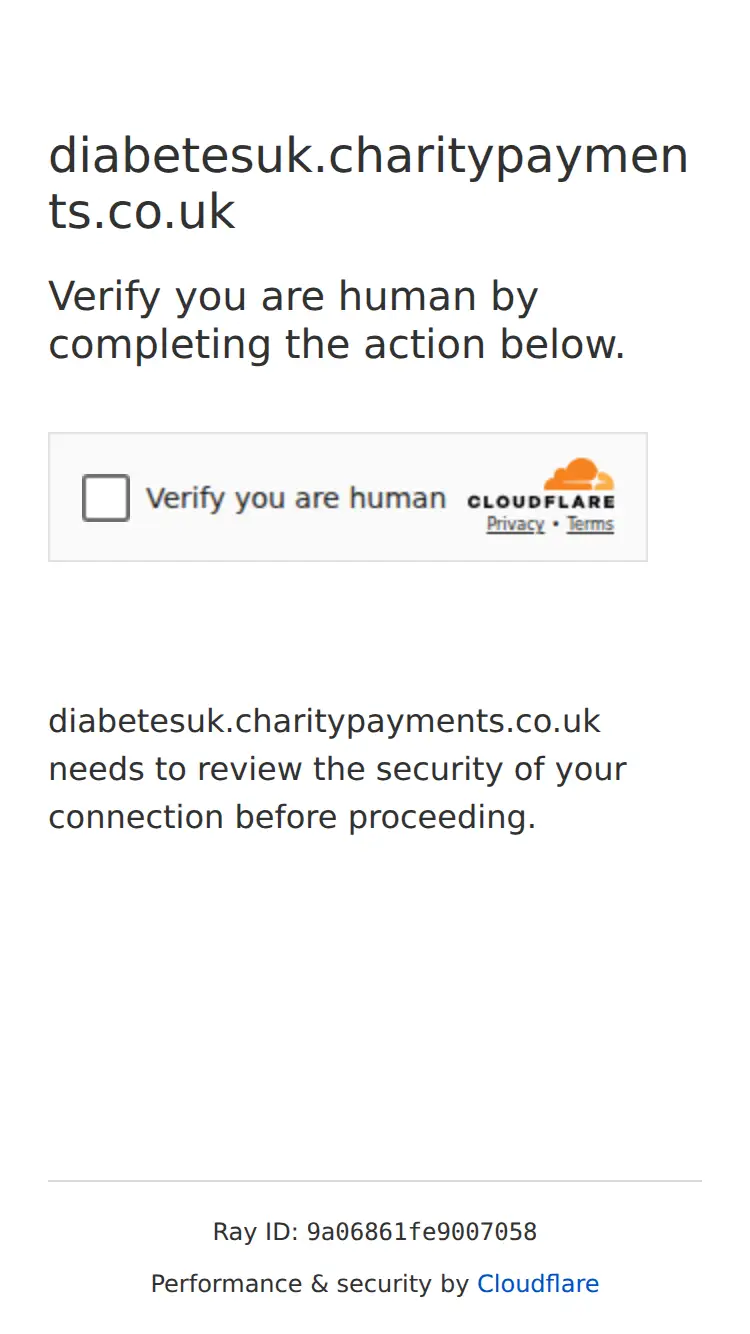 Diabetesuk.charitypayments - homepage (mobile)