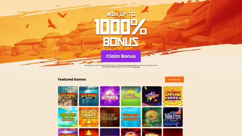 Eagle Spins - homepage (desktop)