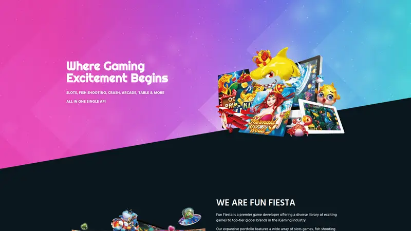 Fun Fiesta - homepage (desktop)