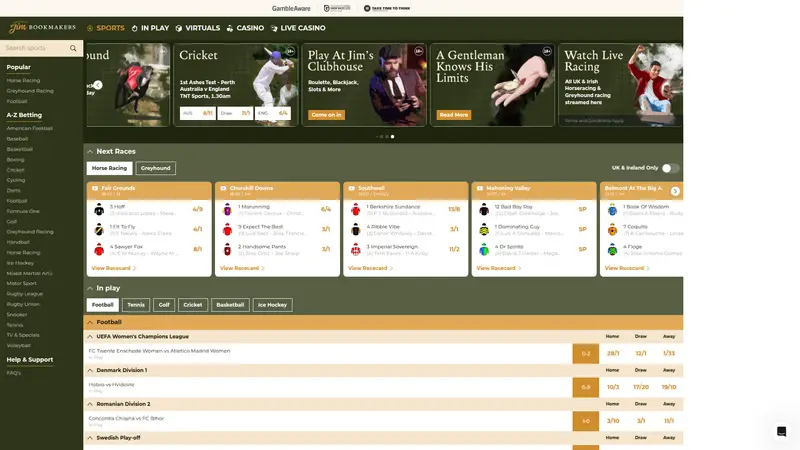 Gentleman Jim - homepage (desktop)