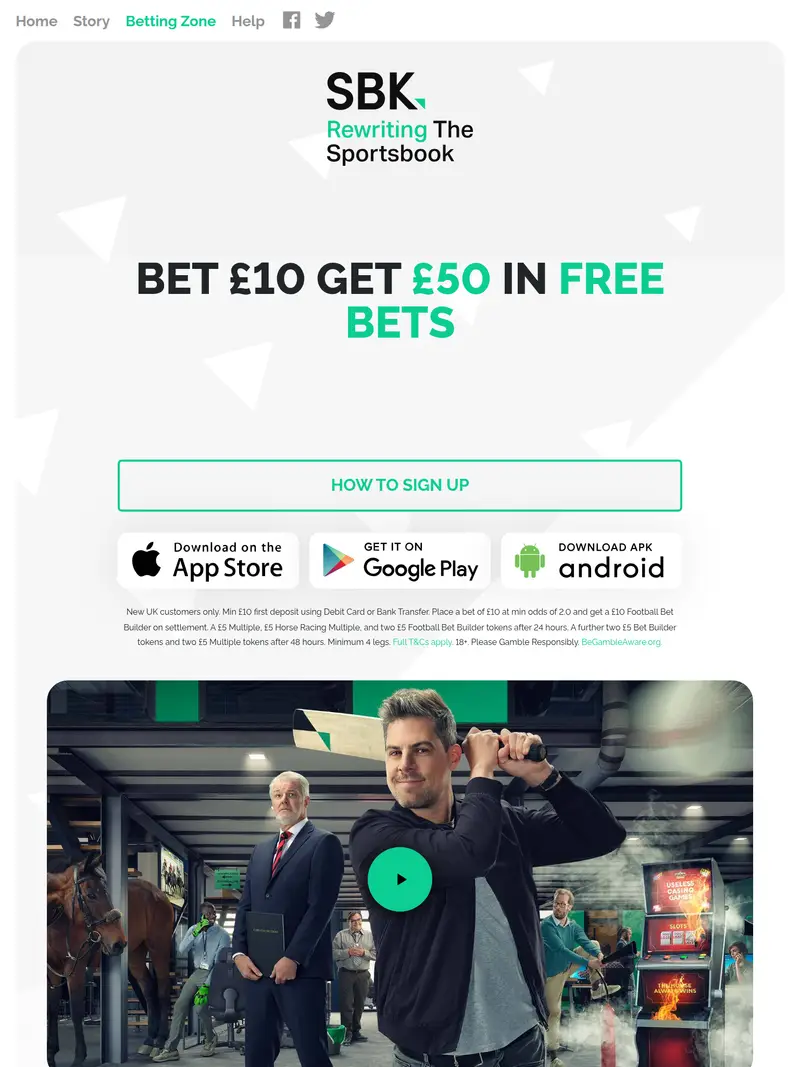 Get SBK - homepage (tablet)