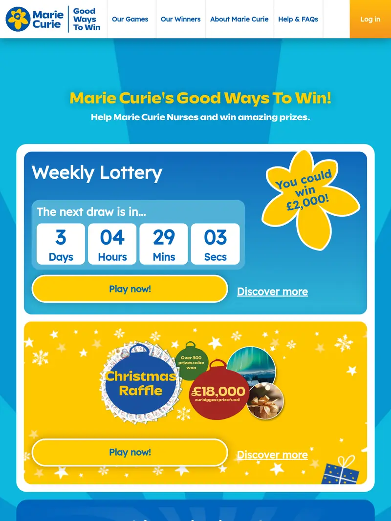 Good Ways to Win - homepage (tablet)