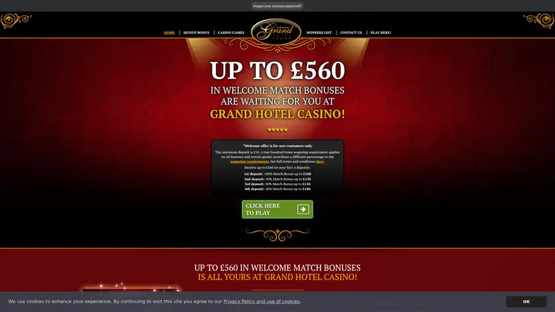 Grand Hotel Casino - homepage (desktop)