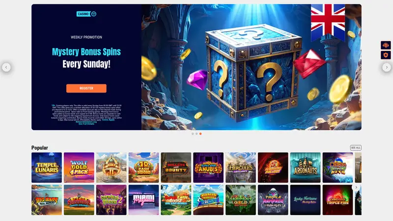 Griffon Casino - homepage (desktop)