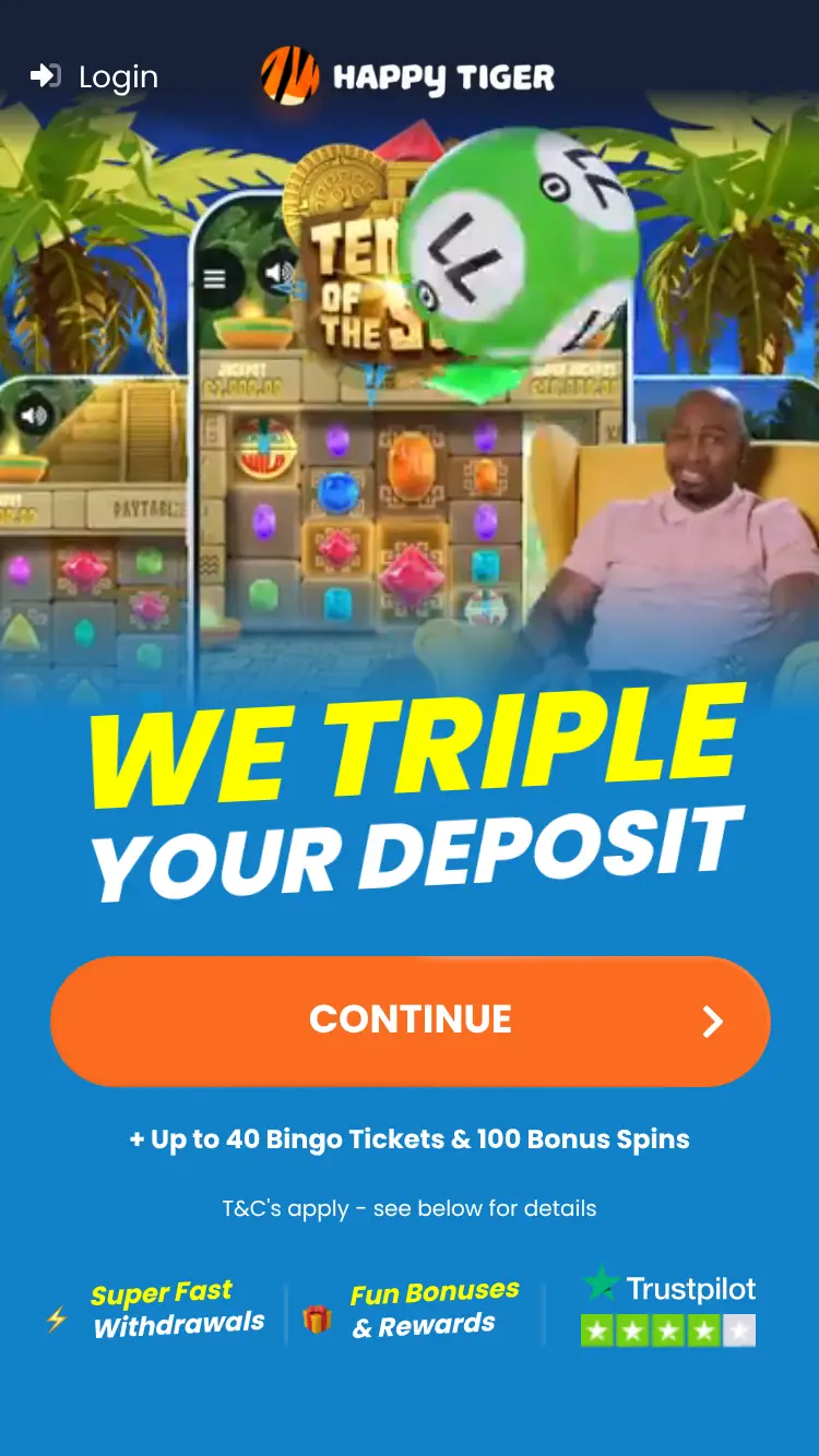 Happy Tiger - homepage (mobile)