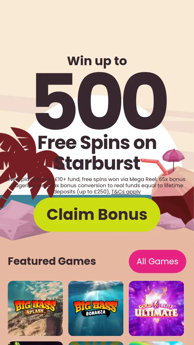 Hula Spins - homepage (mobile)