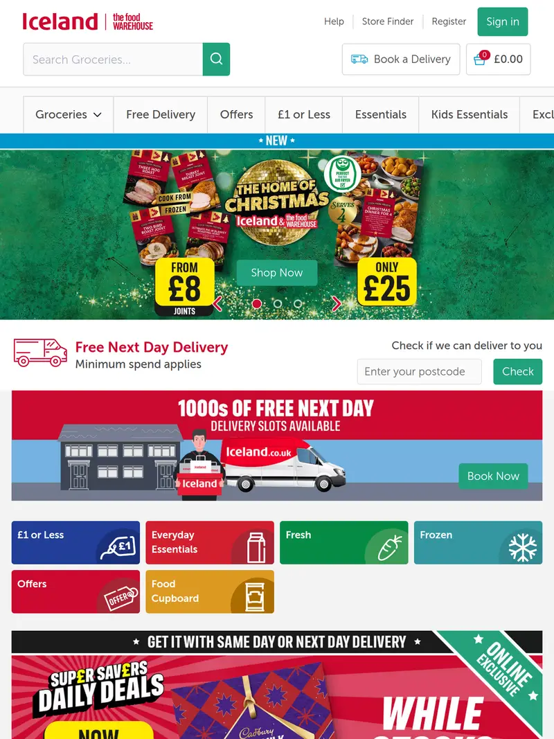 Iceland - homepage (tablet)