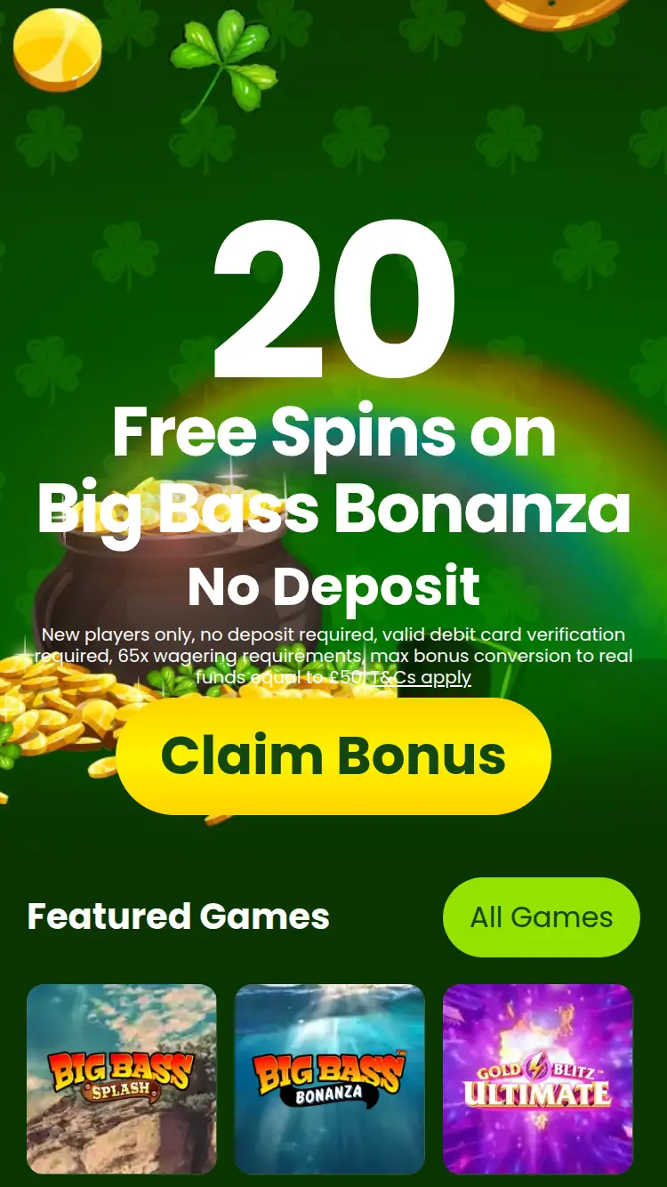 Irish Wins - homepage (mobile)