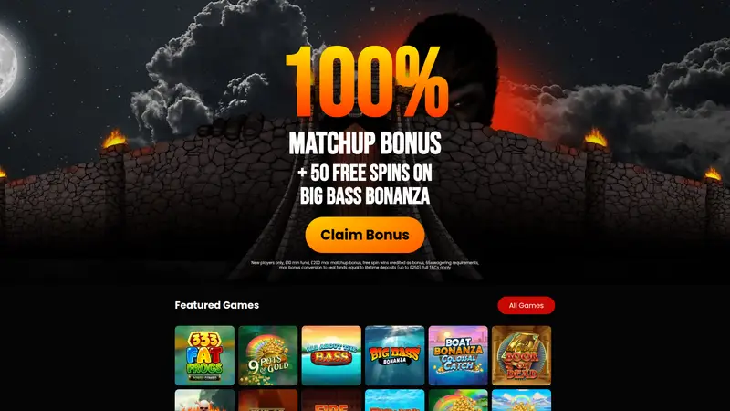 Kong Casino - homepage (desktop)