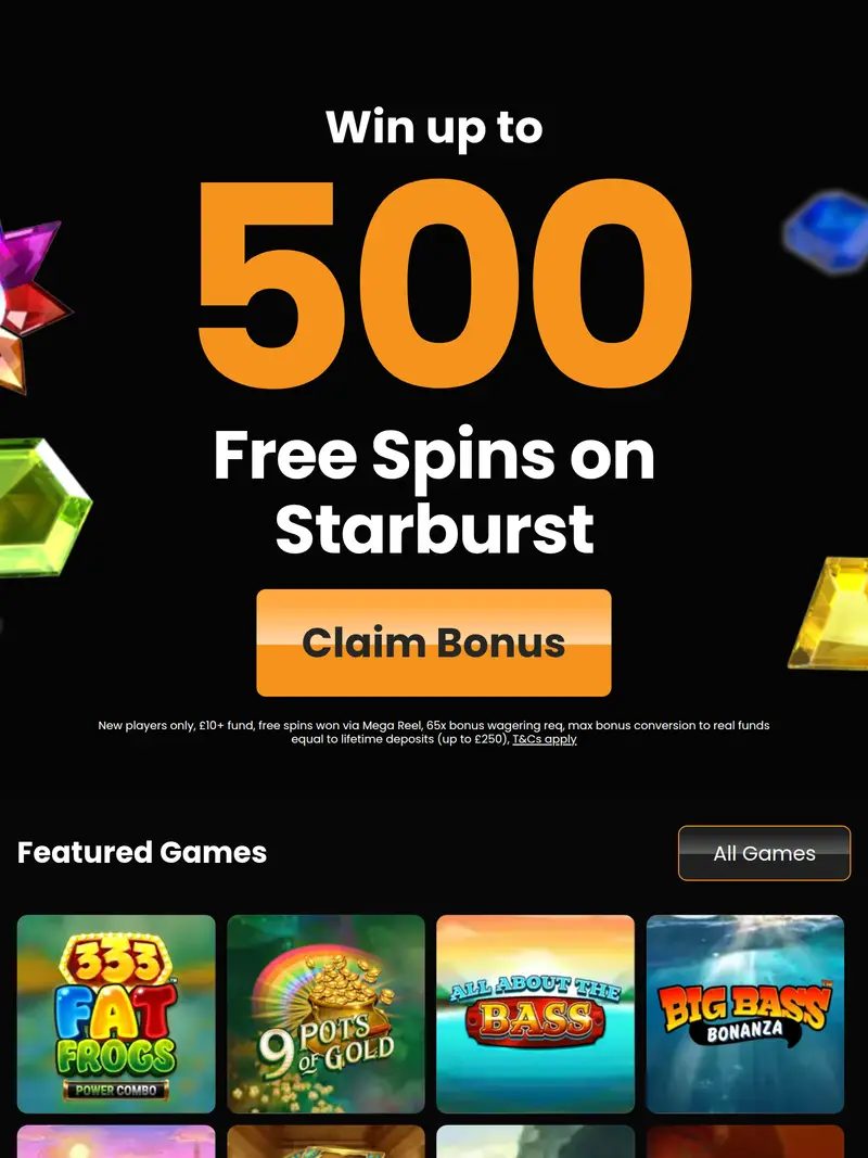 Lion Wins - homepage (tablet)