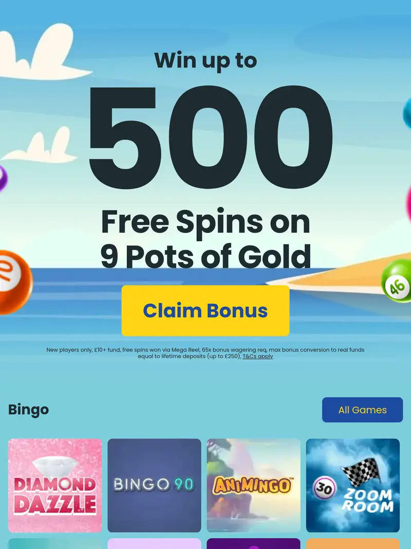 Lucky Admiral - homepage (tablet)