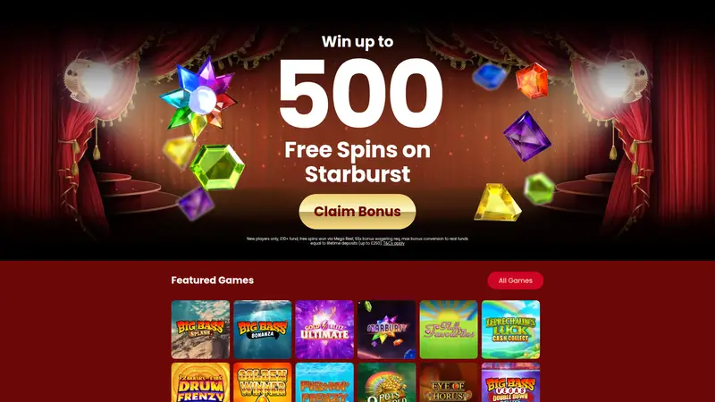 Madam Riches - homepage (desktop)