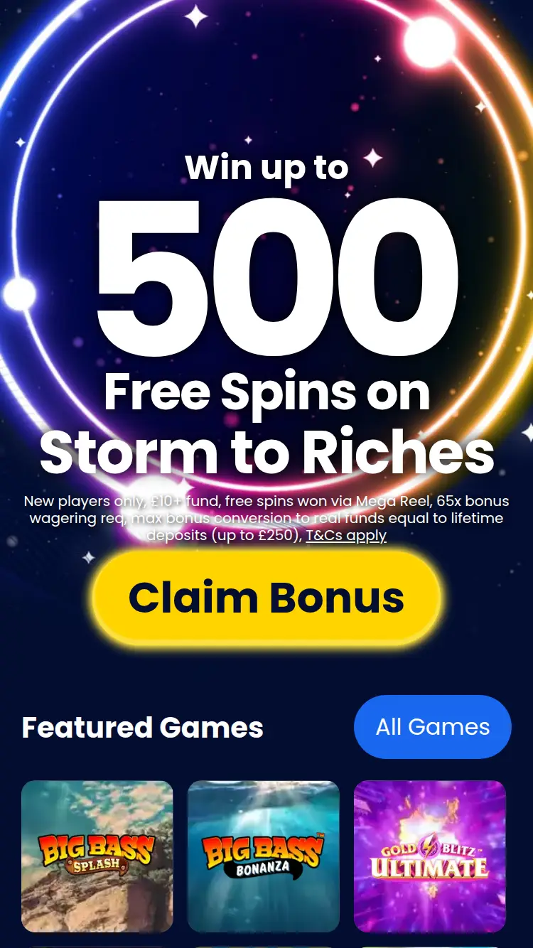 Max Millions - homepage (mobile)