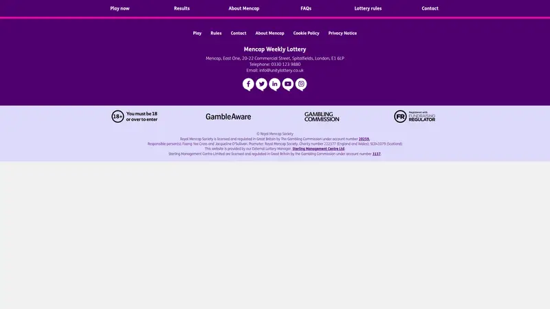 Mencap - homepage (desktop)