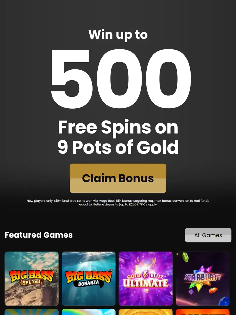 Olive Casino - homepage (tablet)