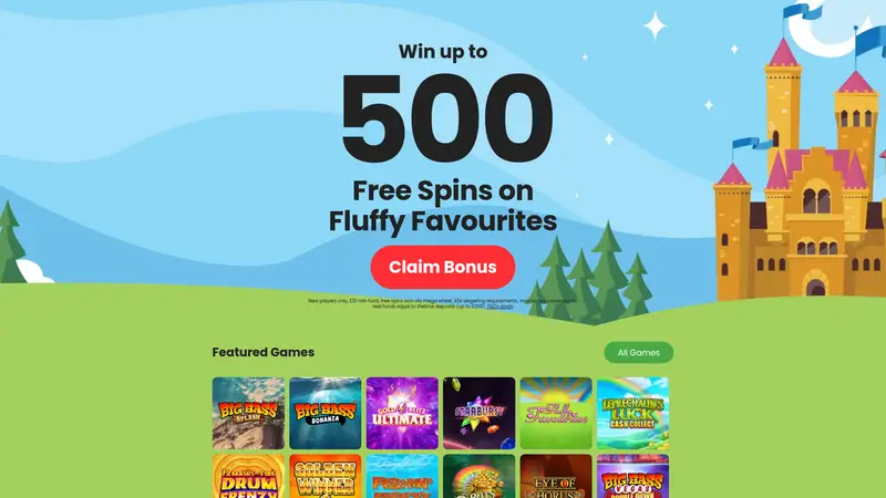 Palace Bingo - homepage (desktop)