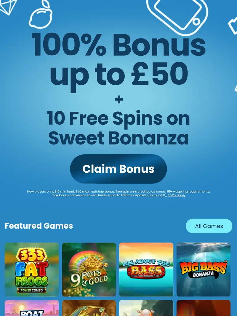 Pay by Mobile Slots - homepage (tablet)