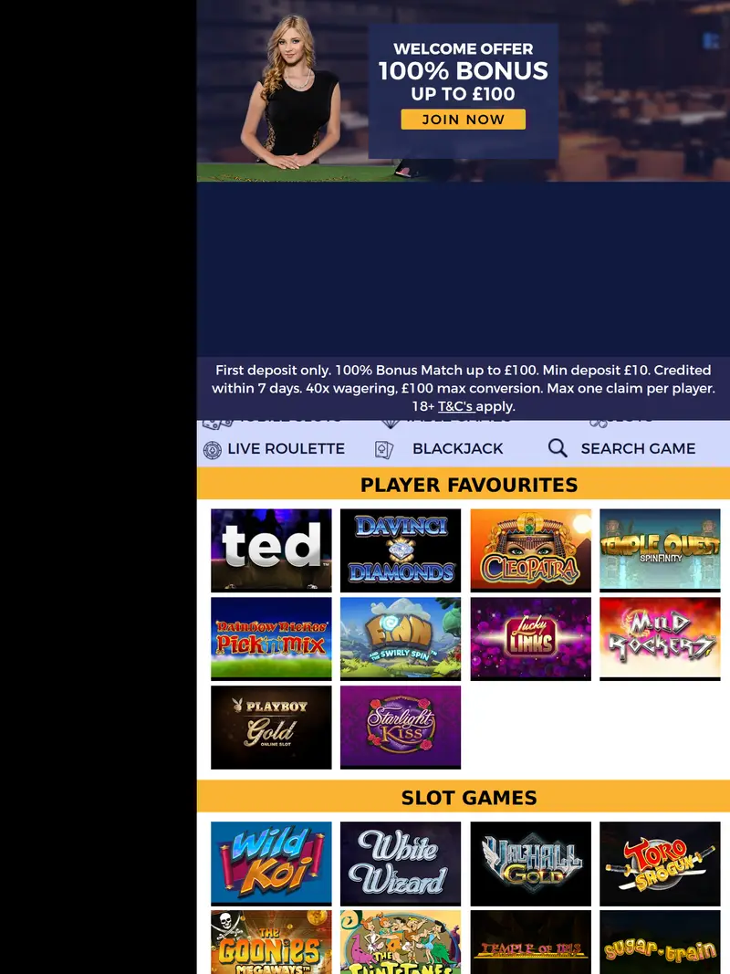 Play UK - homepage (tablet)