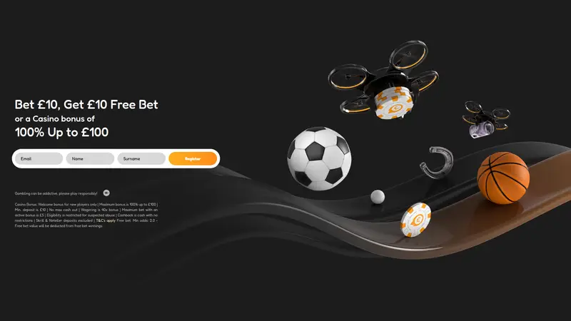 Quick Bet - homepage (desktop)