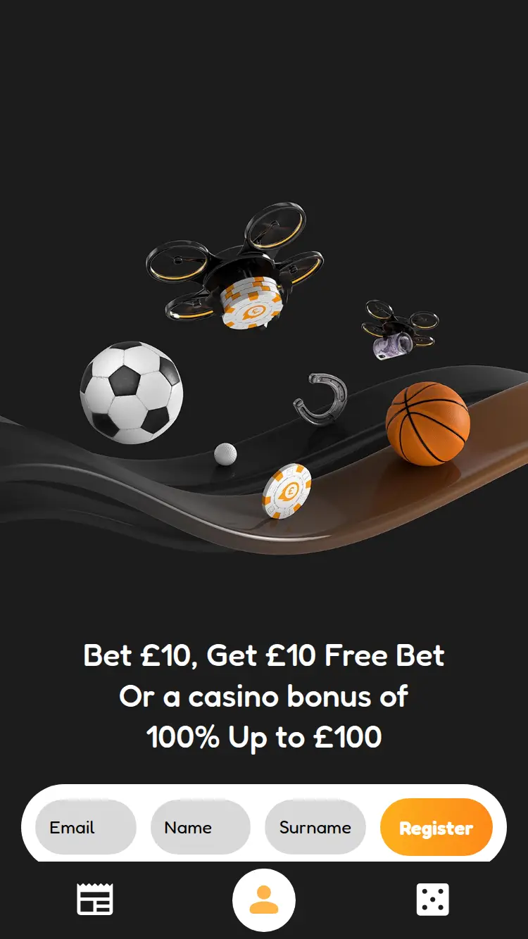 Quick Bet - homepage (mobile)