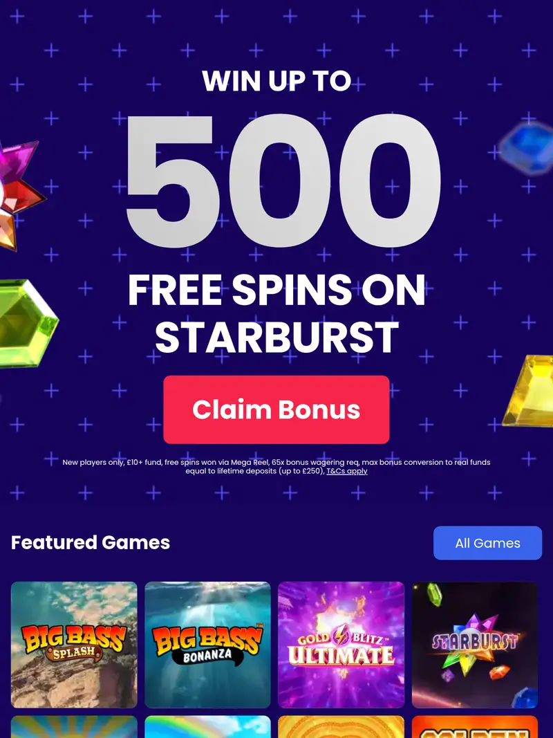 Shipley Slots - homepage (tablet)