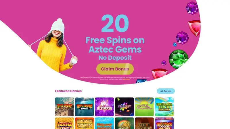 Slot Games - homepage (desktop)