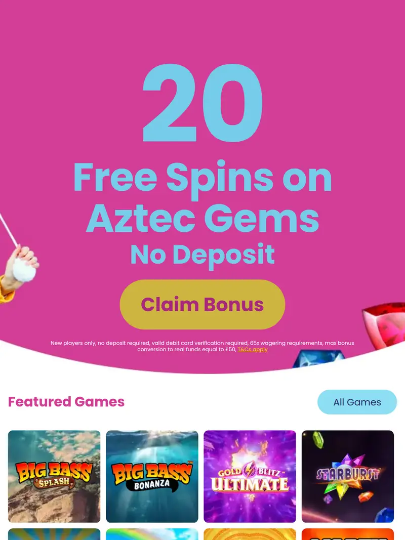 Slot Games - homepage (tablet)