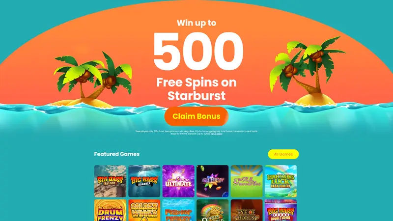 Slots Gold - homepage (desktop)