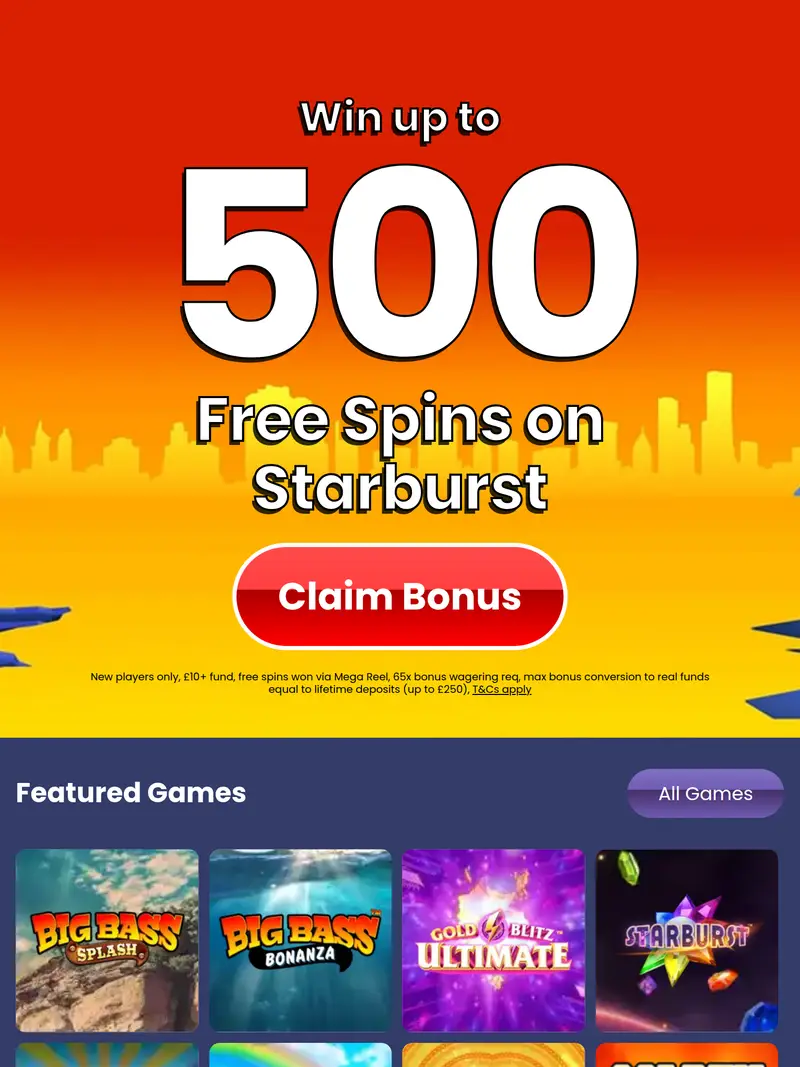 Slot Zilla - homepage (tablet)