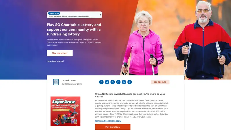 So Charitable - homepage (desktop)