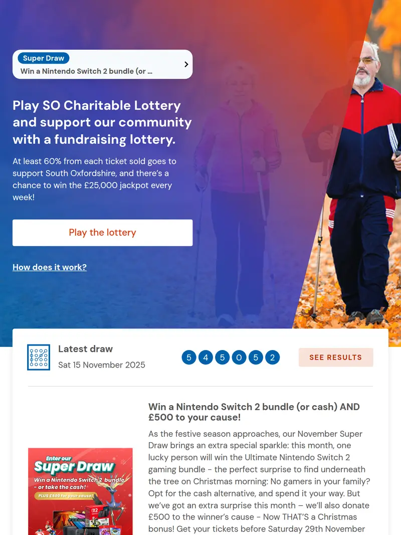 So Charitable - homepage (tablet)